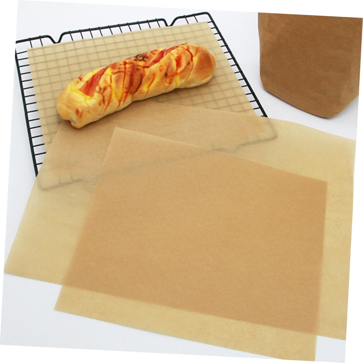 100pcs Kitchen Baking Paper Sheets 30x40cm Unbleached Parchment Paper Non-stick Cooking Sheets for Baking Grilling and Roasting