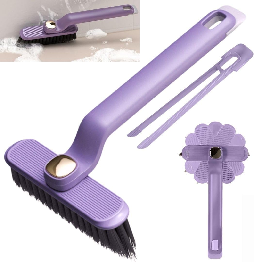Multi-Function Rotating Crevice Cleaning Brush, Hard Bristle Crevice Gap Brush, 360 Degree Rotating No Dead Corners Hard Bristle Crevice Gap Brush Tool for Bathroom & Kitchen & Til(AAR-P061)-image-33