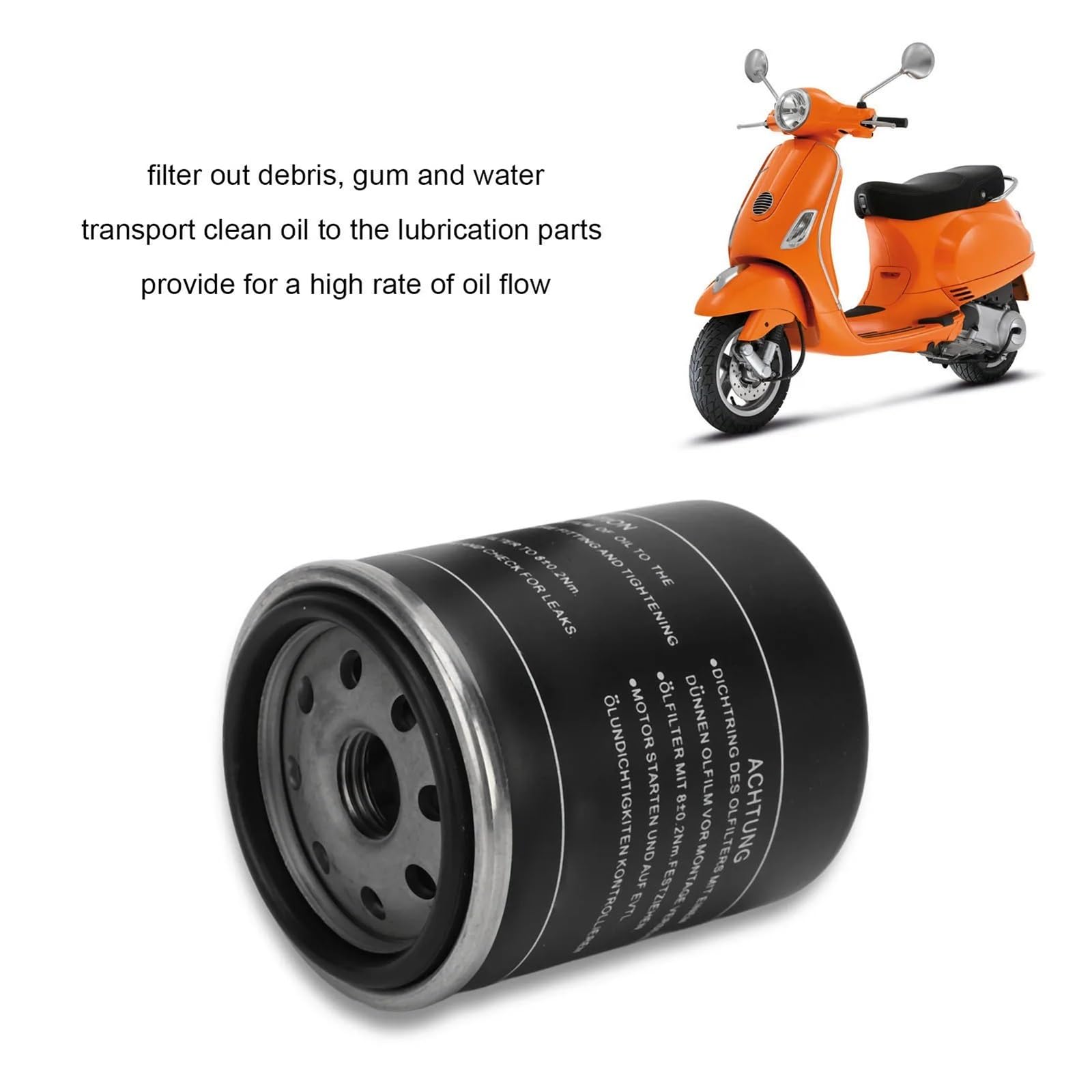 Filtri olio per moto Adatto Per Vespa LX S ET4 GTS GTV 50 125 150 200 250 300 300i X7 X8 X9 Sostituzione Del Filtro Dell'olio Per Moto