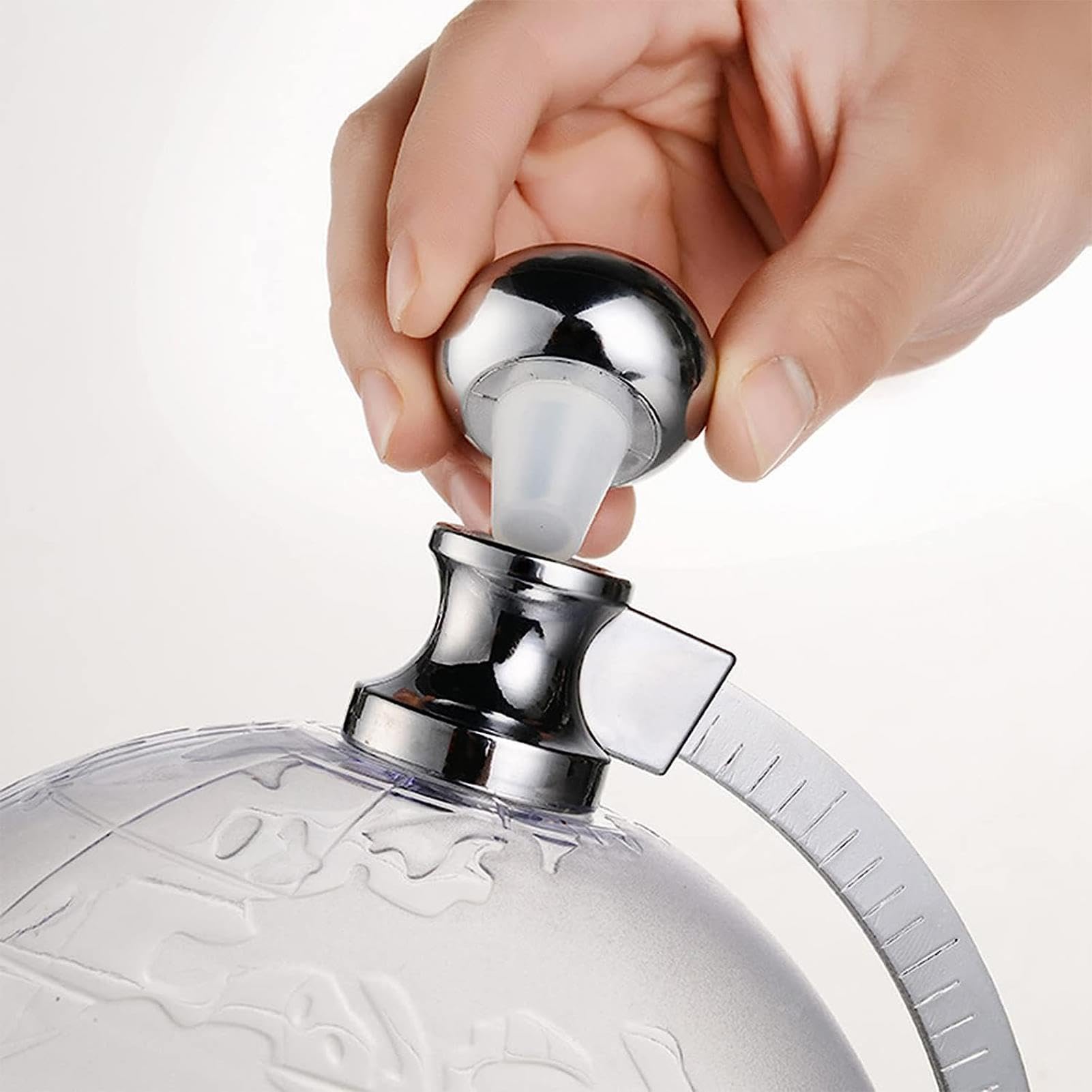Globo di decanter per whisky - Set di decanter in vetro per vino | Dispenser versatore aeratore per vino con decanter a globo da 1,5 l, accessorio trasparente per feste da bar e club con imbuto e tapp