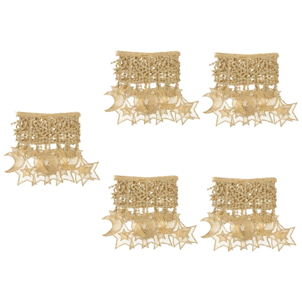 Ruban dentelle étoile et lune pour embellir vos robes d'été et ateliers DIY créatifs