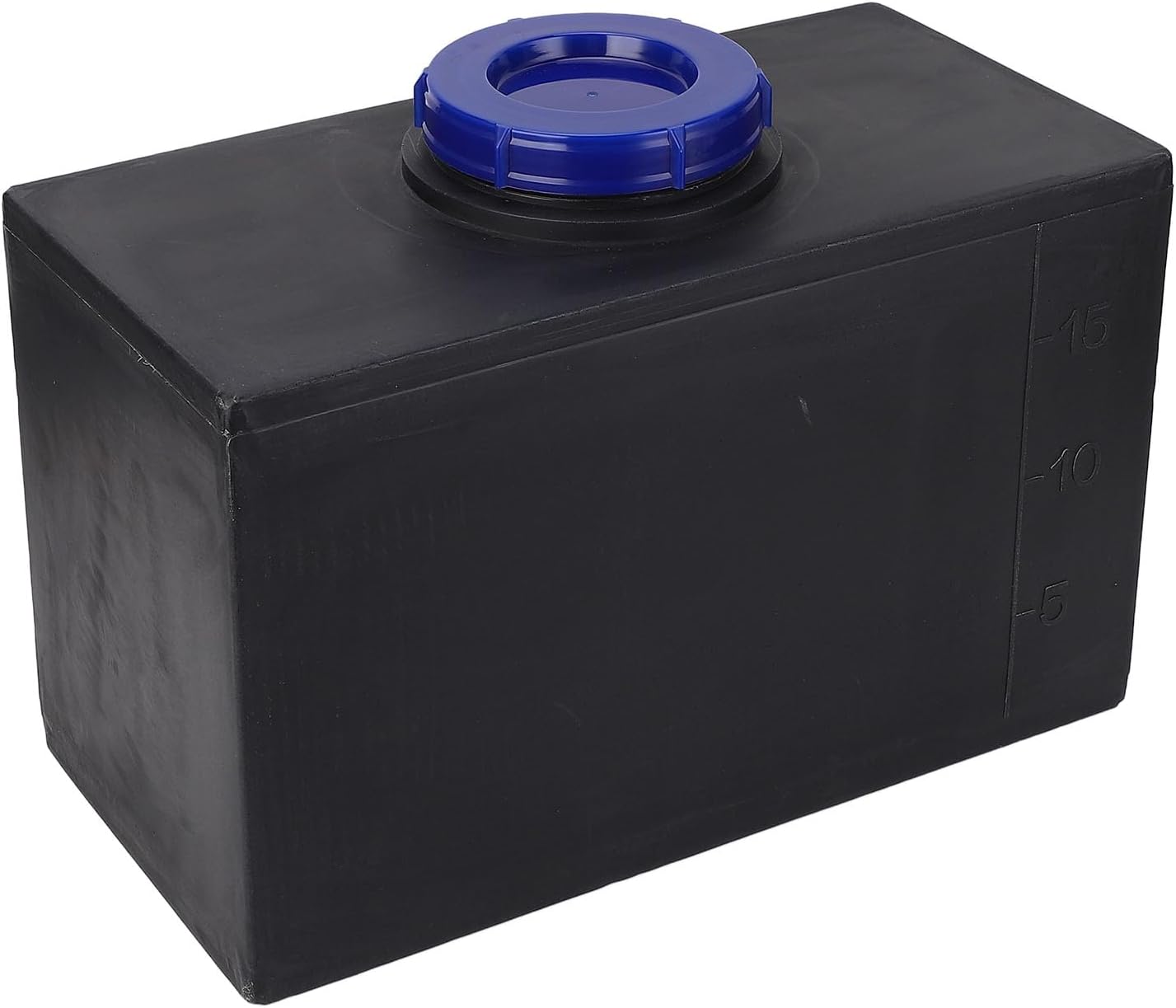 Asixxsix RV Fresh Water Tank, 5 Gallon RV Water Tank, 15.7 X 9.8 X 7.9in, Heat and Cold Gray Water Tank for Trailers Boats Yachts, Black