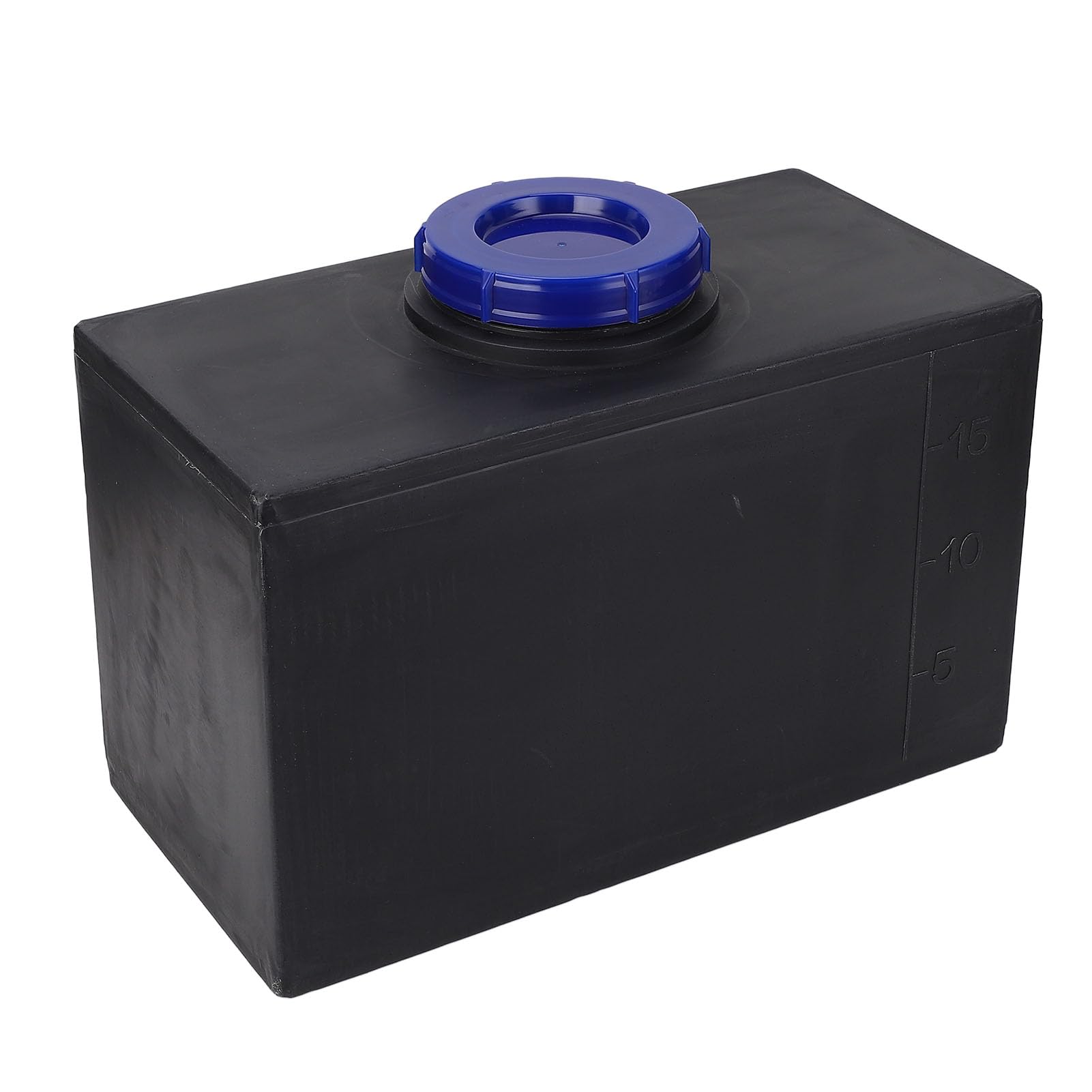 Wohnmobil-Frischwasserbehälter, Wohnmobil-Wassertank, Frischwassertank, 5 Gallonen, LLDPE, Nahtloser Quadratischer Wasserspeichertank, 20 L, Schwarz, mit 100 Mm Einlass für