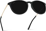 WearMe Pro Round Polarized Sunglasses for Women - UV400 Protection, Lightweight Frame, Vintage Retro Style