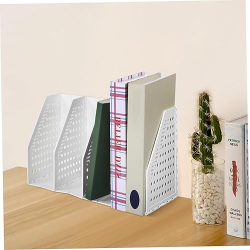 Miniatura 3 de Desk File Organizer with Multiple Compartments Collapsible Binder Holder and Magazine File for Office Use Material Space-saving Design for Home and
