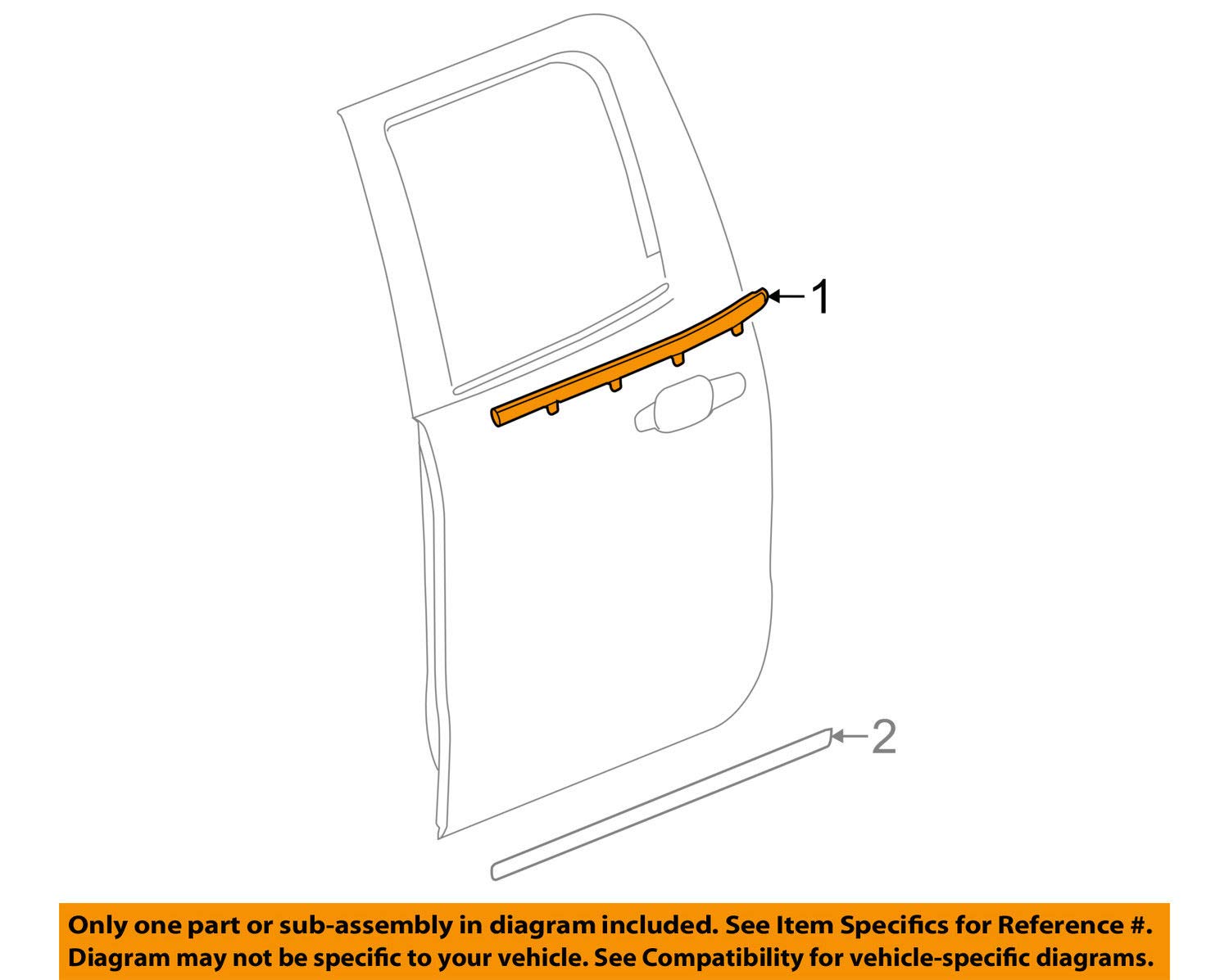 Amazon.com: GM 23227172 MOLDING ASM-RR S/D WDO BELT RVLBLACK