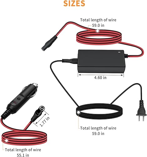 Miniatura 2 de Kit de cargador de repuesto de adaptador de corriente de 56 W y 14 V para cargador de batería NOCO GB70 GB150 GB250+ GB251+ GB500 GB500+ Genius