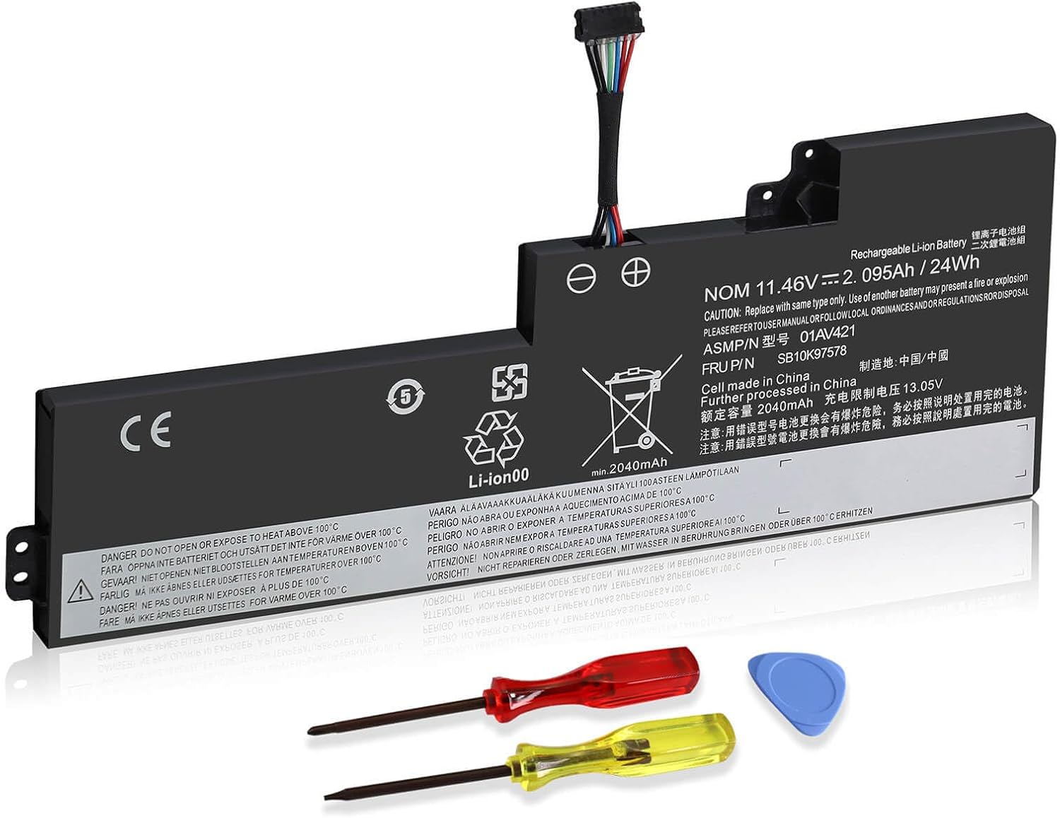 01AV421 T480 T580 Internal Battery Replacement for Lenovo ThinkPad T470 T480 T580 A475 A485 TP25 Series Notebook, for Lenovo Laptop Thinkpad Battery 01AV419 01AV489 01AV420 SB10K97577