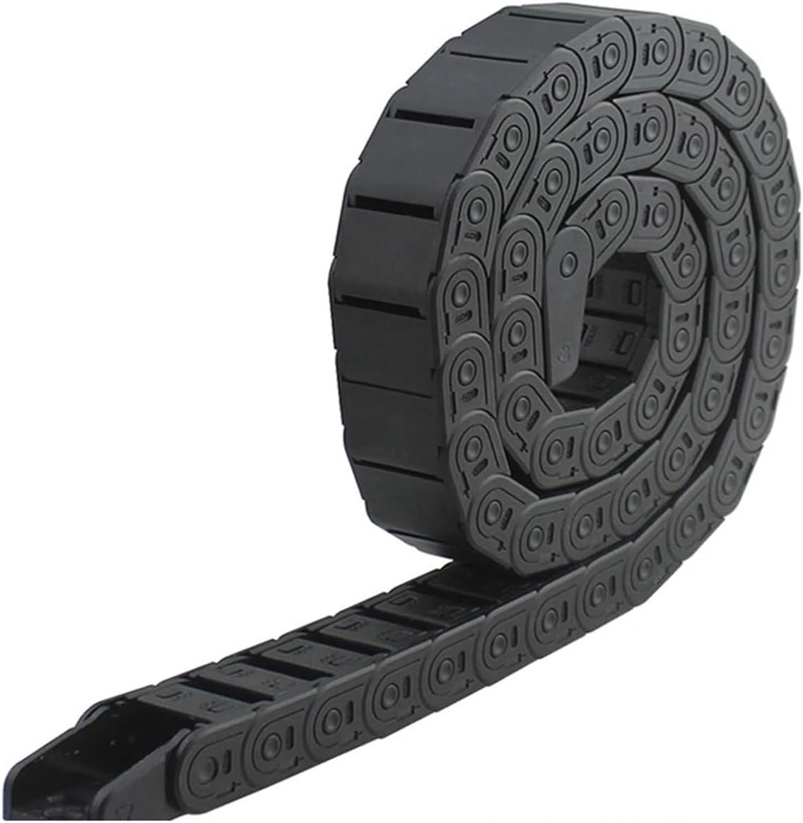 Cable Chain 10 * 10 15 * 20 15 * 30mm 18 * 50mm 1M Non-Opening Semi-Enclosed Plastic Drag Chain Drive Drag Chain Machine Leisurely(15x20 mm)