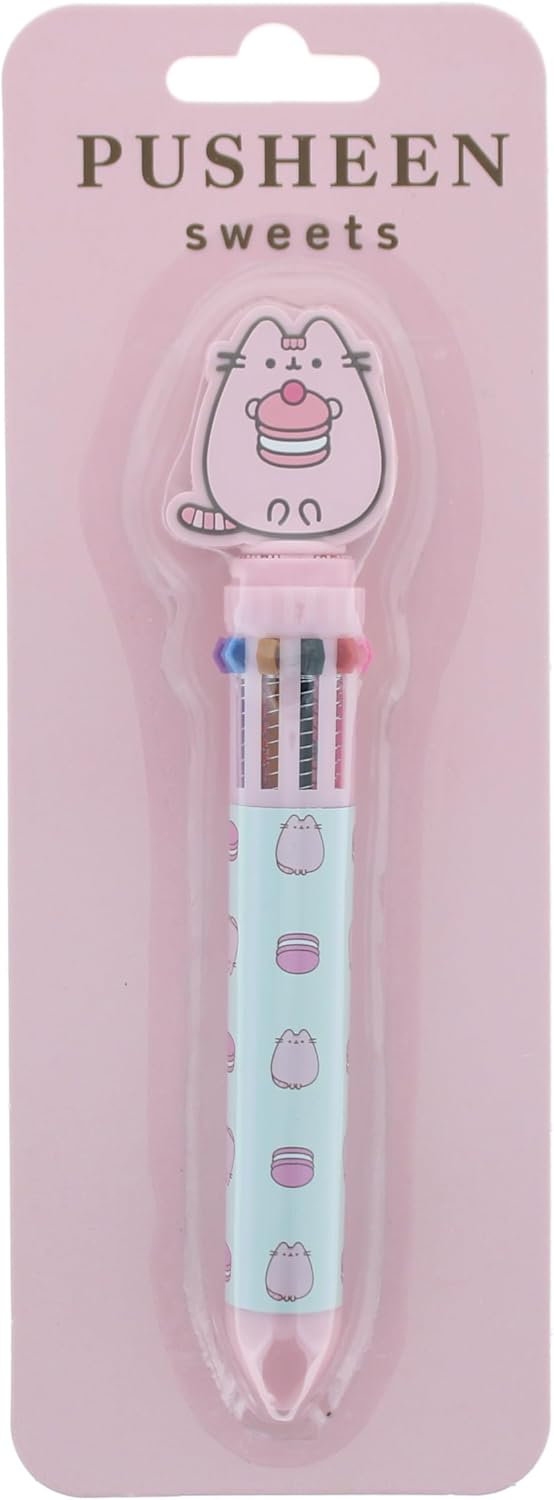 Pusheen Multi Colour Pen | ** only 1 pen design will be sent ** | Novelty Pen | Multicoloured Pen | Multicolour Pen | Multi Pen | Pusheen Stationery
