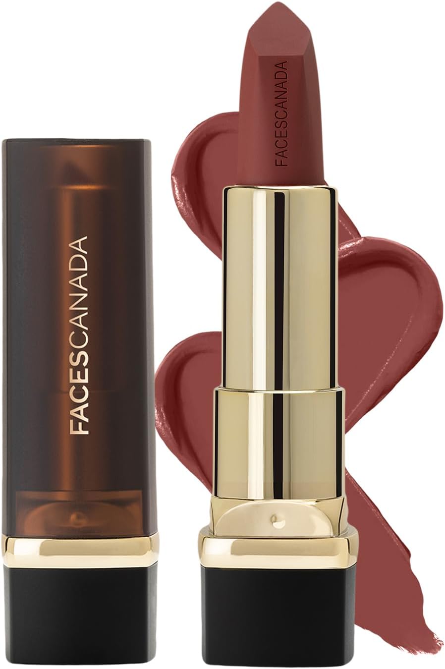 FACES CANADA Comfy Matte Creme Lipstick - Let's Get Latte, 4.2g | Long Stay | Creamy Matte Finish | Intense Color | Super Hydrating & Nourishing | Single Stroke Smooth Application