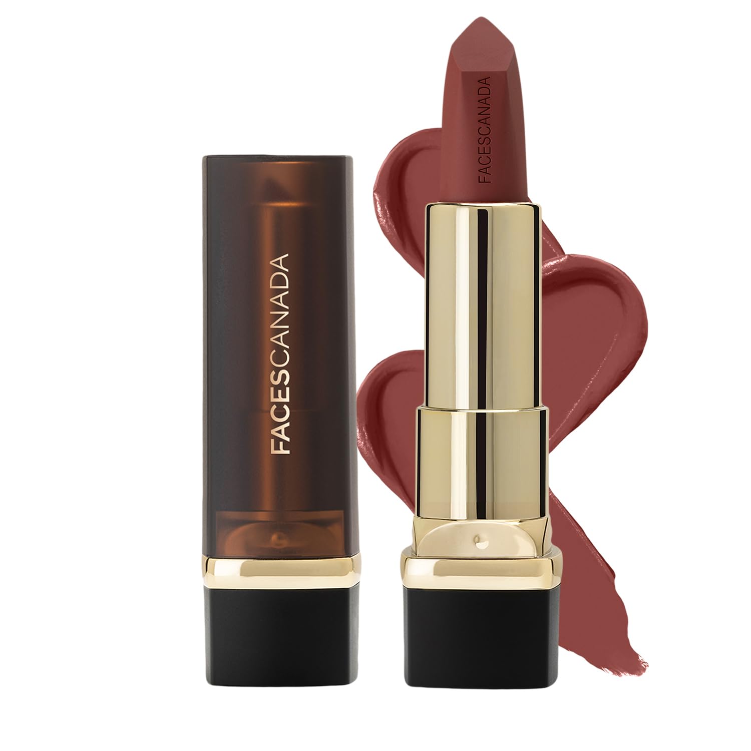 FACES CANADA Comfy Matte Creme Lipstick - Let's Get Latte, 4.2g | Long Stay | Creamy Matte Finish | Intense Color | Super Hydrating & Nourishing | Single Stroke Smooth Application