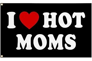 I Heart Hot Moms Flag: A Tapestry of Love and Humor