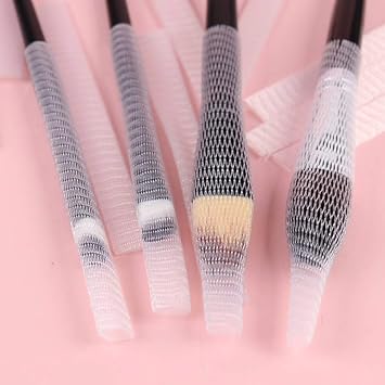 Buffer KK06YT1994 Headlight Blush Contour Eyeliner Brush Materials Products Protective Mesh Cover Mesh Case Set 20, Colorful, Medium