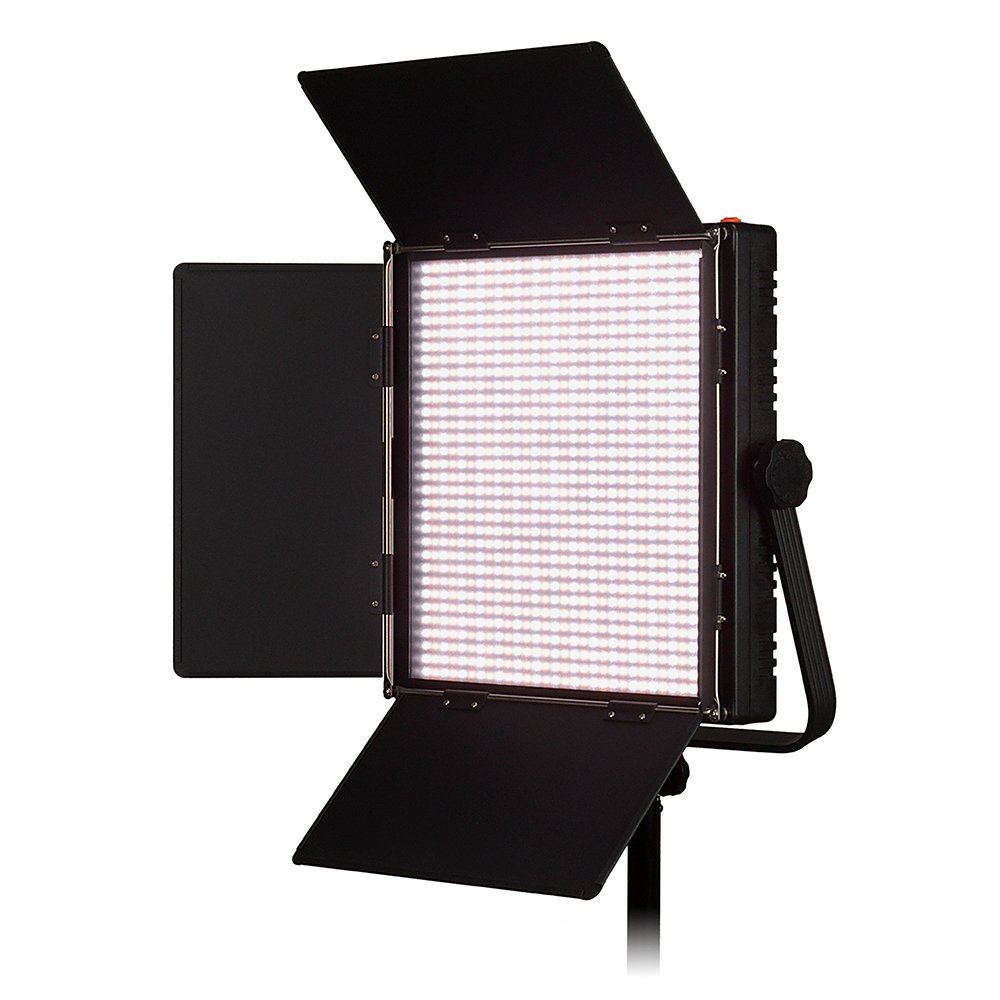 Fotodiox Pro LED-1024ASL Dimmable, Bi-Color 1024 LED Photo Video Light Kit w/ Barndoor and LCD Touchscreen, 12V AC Adapter & Yoke Bracket