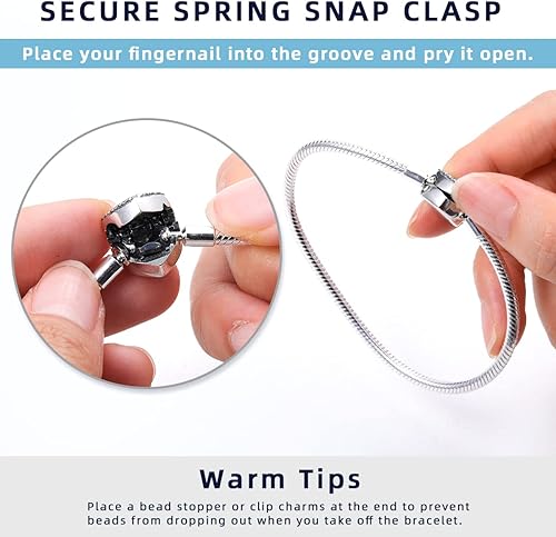 Miniatura 6 de MULA Pulsera con dije de serpiente de plata de ley 925, diseño de mariposa, girasol y corazón, con circonitas cúbicas 5A para mujeres