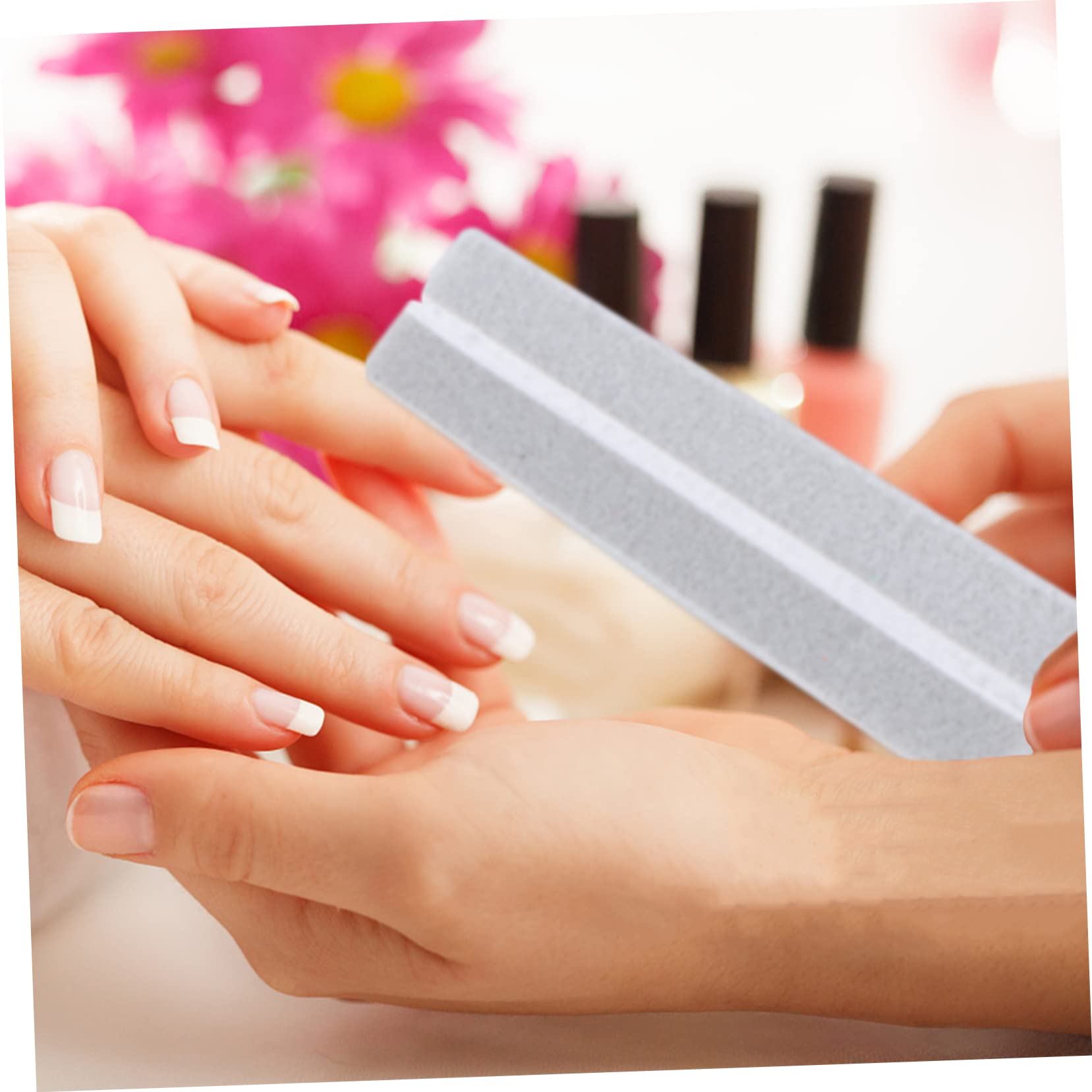 FOMIYES 120piezas Mini Limadores De Uñas De Esponja Coloridos Herramientas De Arte Para Manicura y Pulido Limas De Uñas De Doble Cara