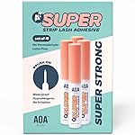 AOA Studio Eyelash Lash Glue Enhancers 4pcs Strip Lash Adhesive Strong Hold Water Proof Formula No Irritation Latex Free Long Lasing Quick Dry Eyelash Adhesive 0.17oz Each (4 Pack) (Clear)