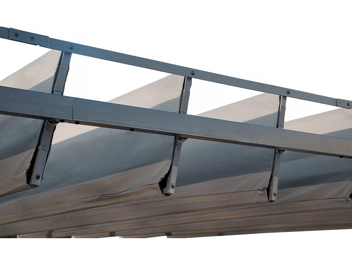 Habitat et Jardin Pérgola bioclimática de Tejido <> 3x4 m - Antracita