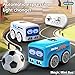 jaming RC Mini Bus,2.4G Remote Control Car Vehicles, City Buses Toy Classic Baby Vehicle, Remote Control Car with LED Lights and Gesture Sensing Bus Toy, Gift for Children Kids Boys Girls (Blue)