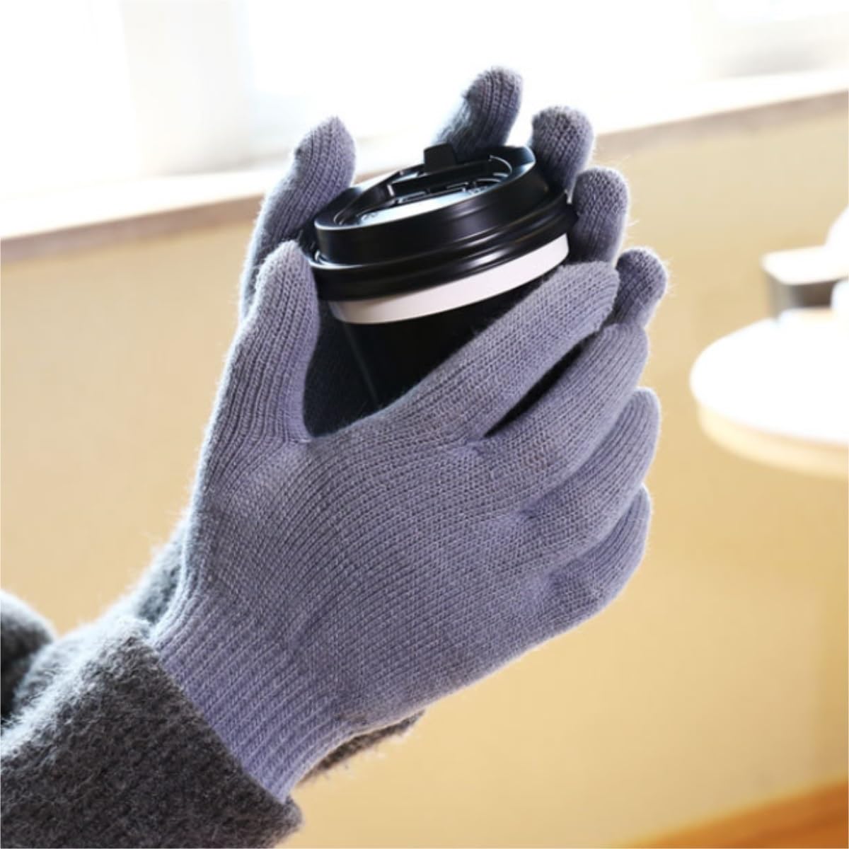 Guantes Viento Deportivos Guantes De Invierno Punto Cálidos For Hombre Y Mujer Elásticos For Otoño E Regalos De Invierno