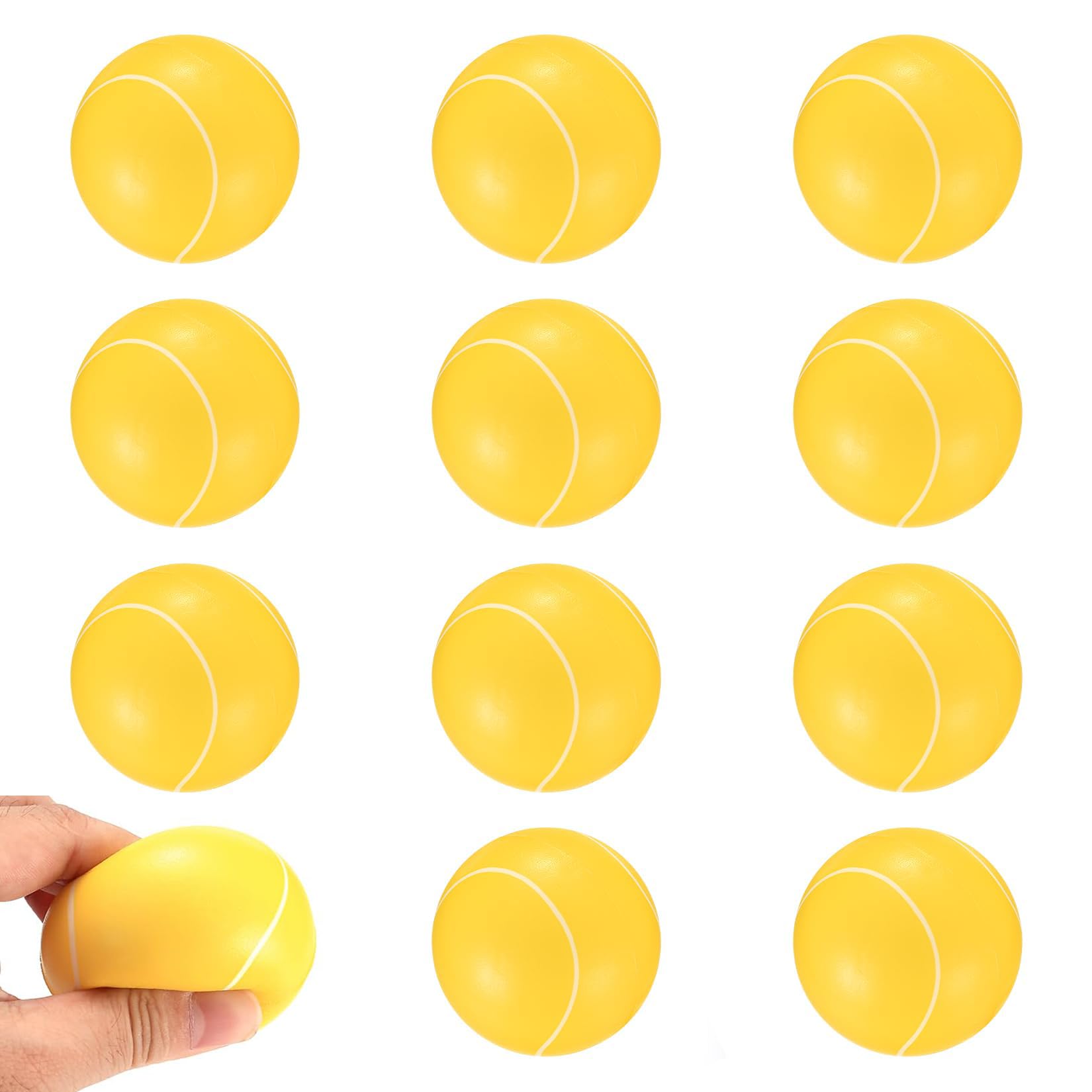 Lot de 12 balles de tennis en mousse souple 6 cm pour enfants adultes