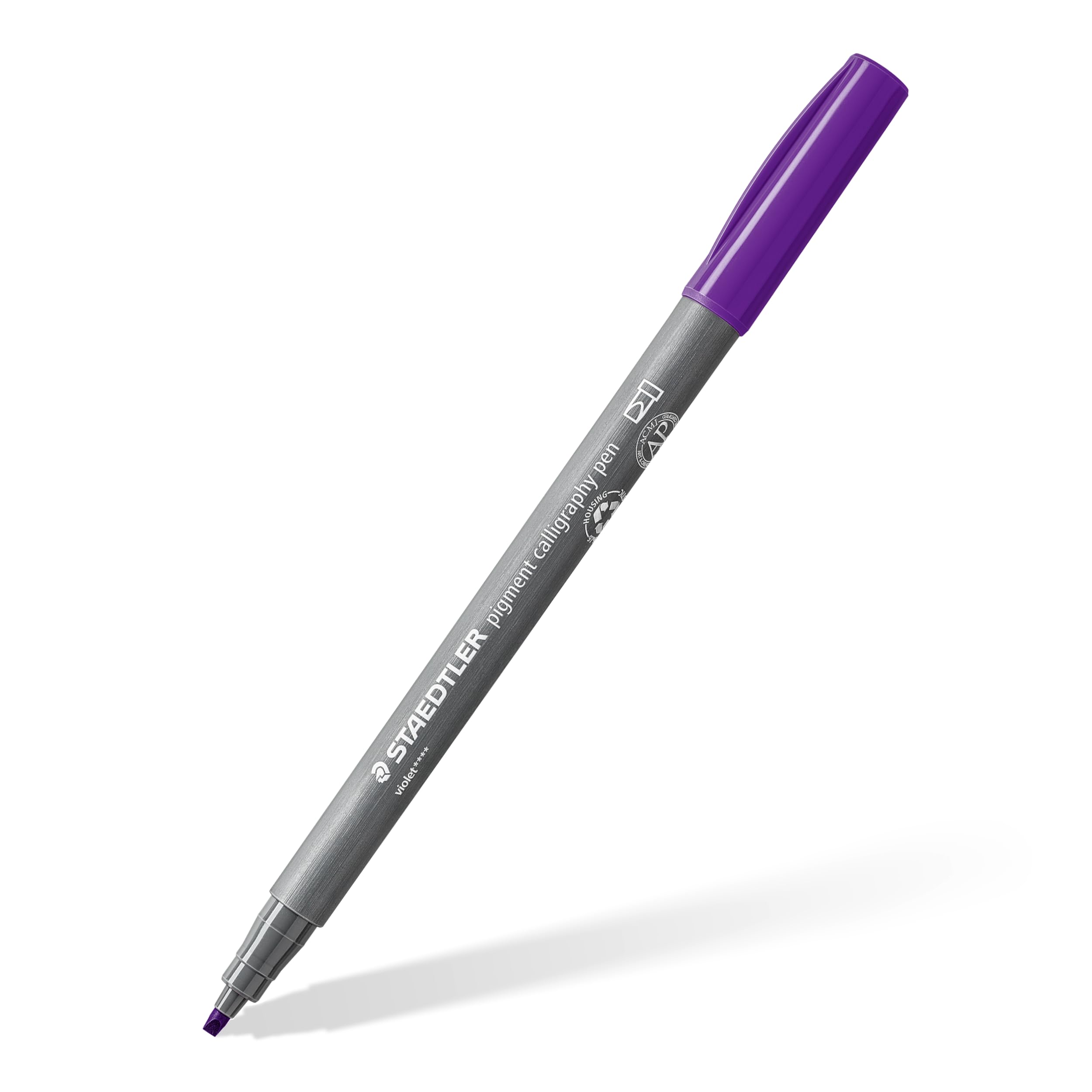 STAEDTLER 375-6 Pigment Arts Calligraphy Pen - Violet (Box of 10), standard