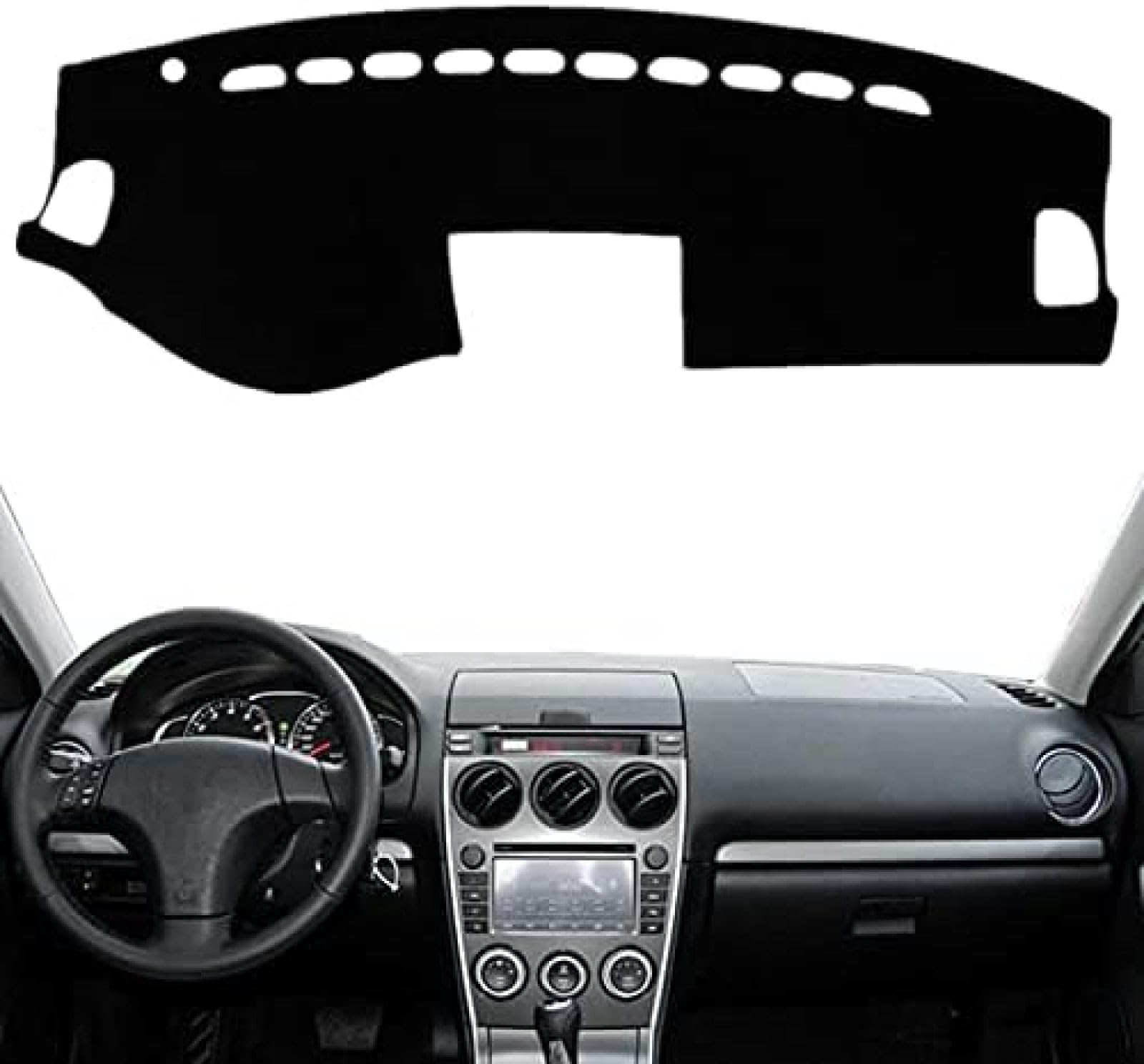 Car Dashboard Protector for Ma-z-da 6 M6 Atenza 2003-2006 2007 2008 Sunshade Anti-Slip Anti-Glare All-Season use