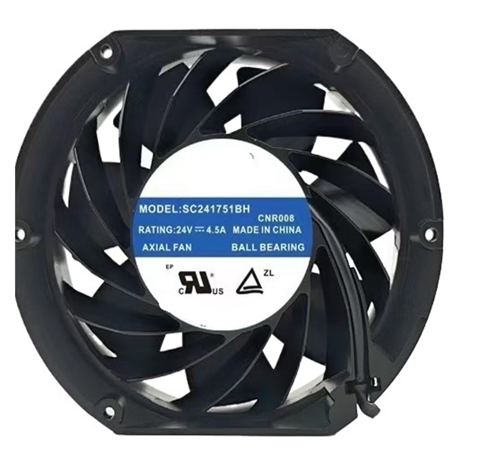 Lzikkgki One Color Sc241751bh Dc 24V 2.9A 172X150x51mm 2-Wire Cooling Fan