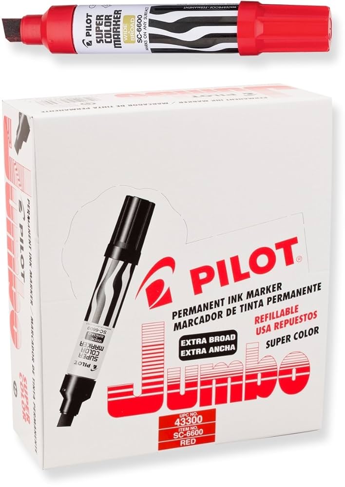 Amazon | Pilot Super Colour Jumbo Permanent Markers, Extra