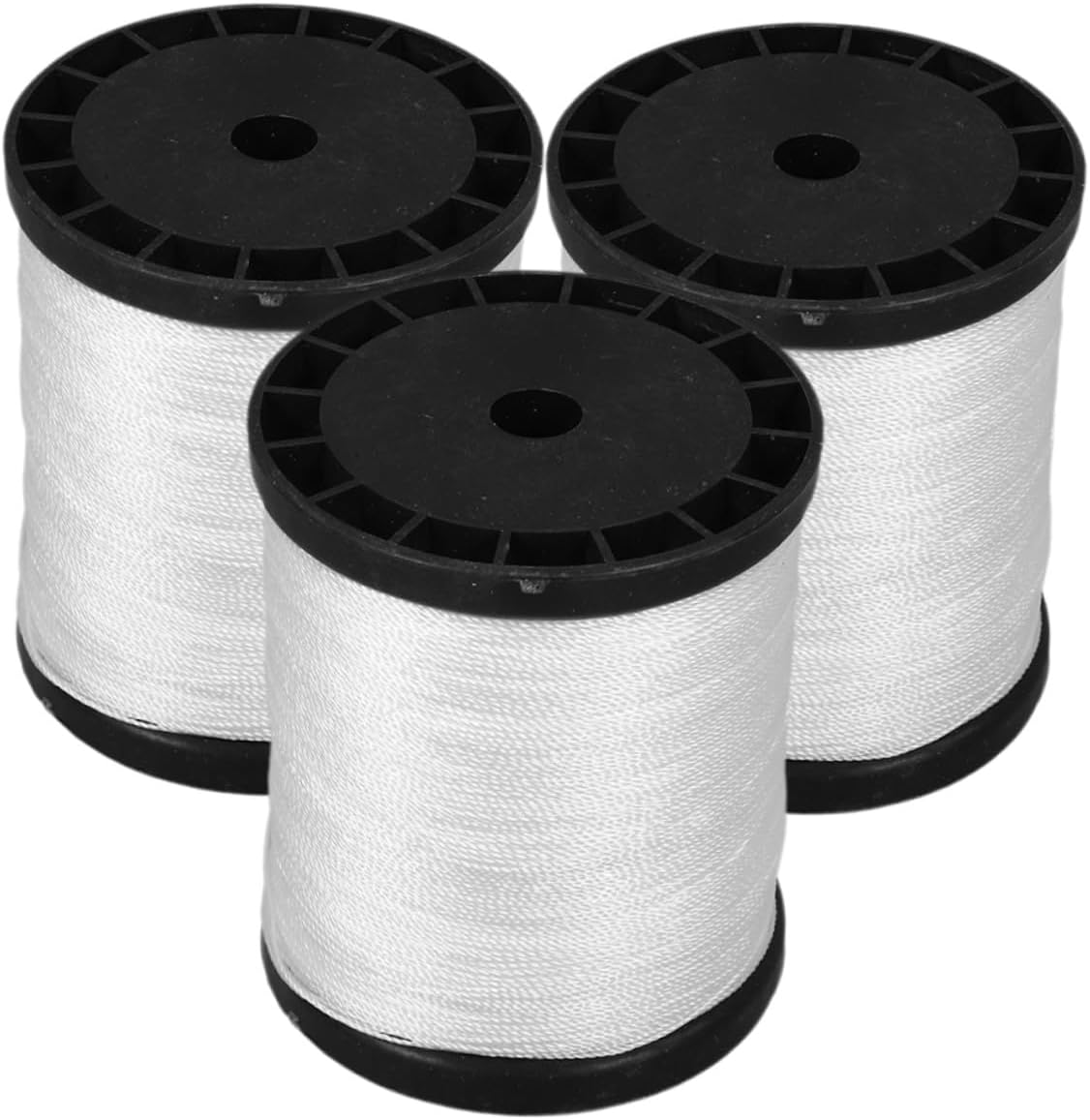 Didiseaon 3 Rolls Masonry Nylon String Line, Tough Twisted Nylon Twine for Construction and Bricklaying, Durable Light-Colored Building Lines for Outdoor Masonry Projects