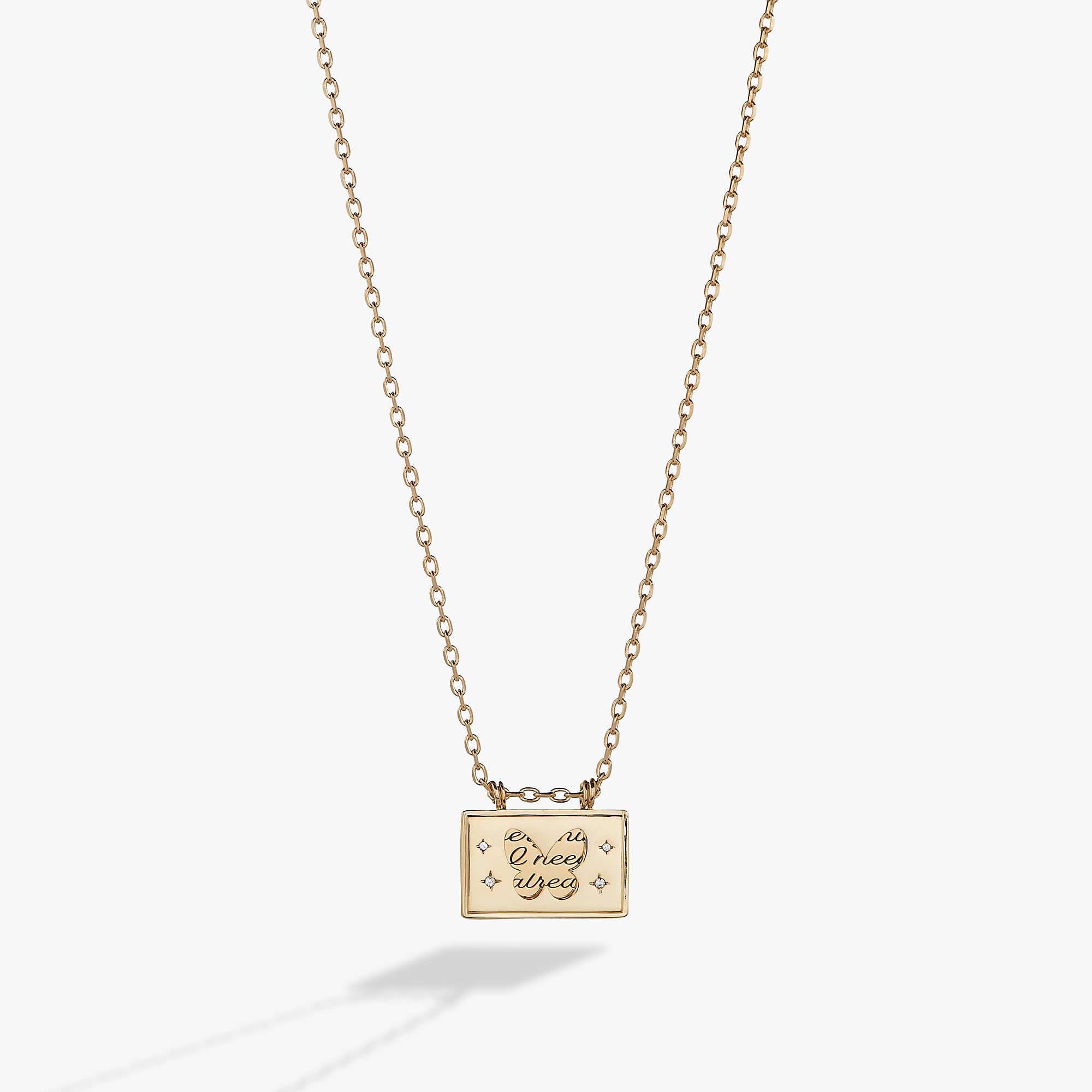 Alex and AniHidden Message Butterfly Affirmation Necklace