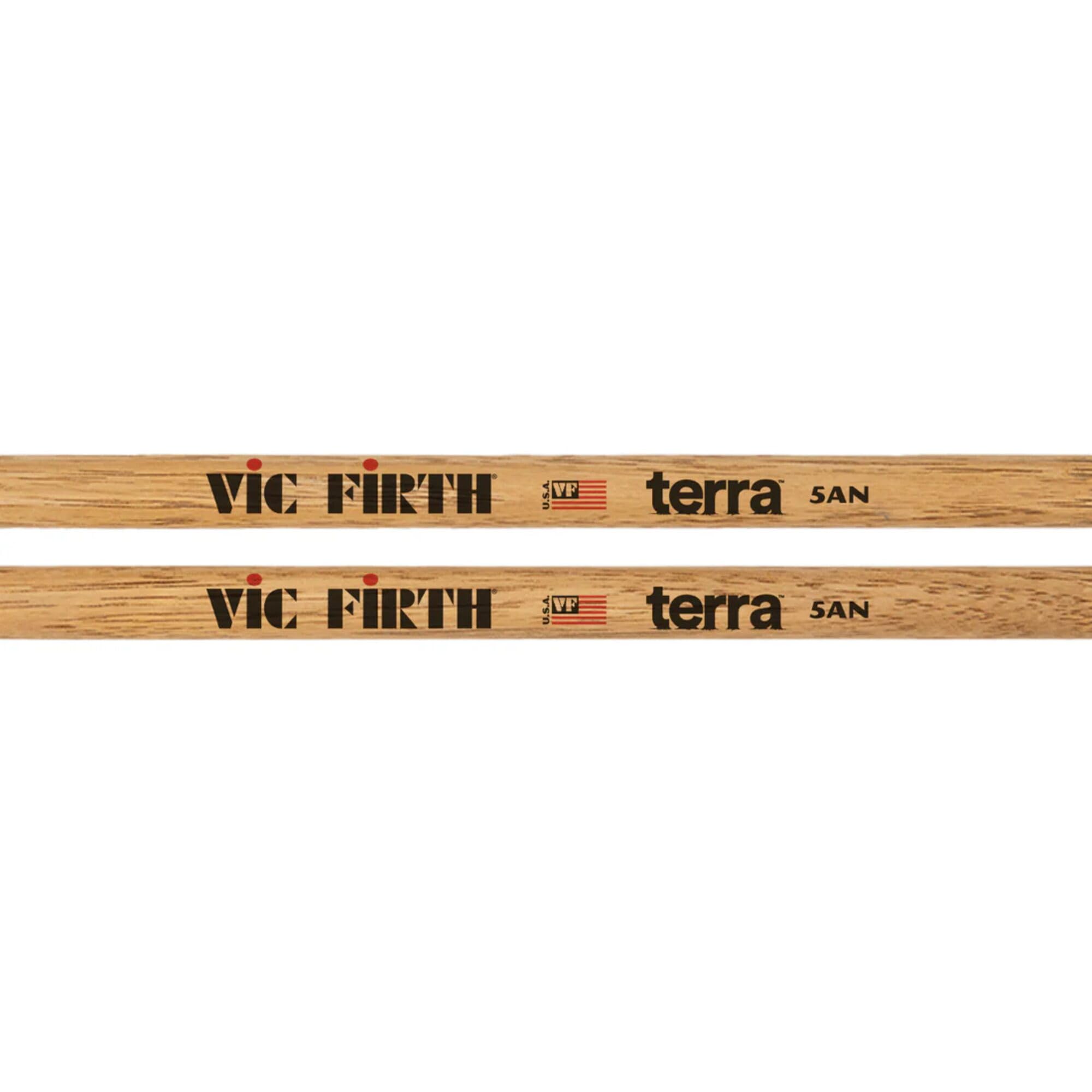 Vic Firth - Pałki perkusyjne z serii American Classic® Terra Series 5ATN - American Hickory - Nylonowa końcówka - Pakiet 4 par