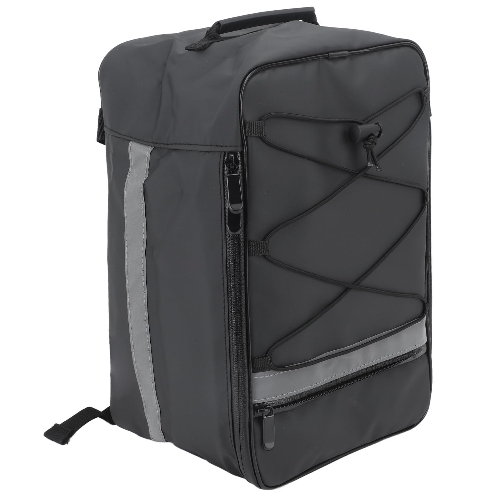 Jauarta Rear Bike Rack Bag 15L Waterproof Electric Bike Saddle Bag Cycling Trunk Carrier for Outdoor Black