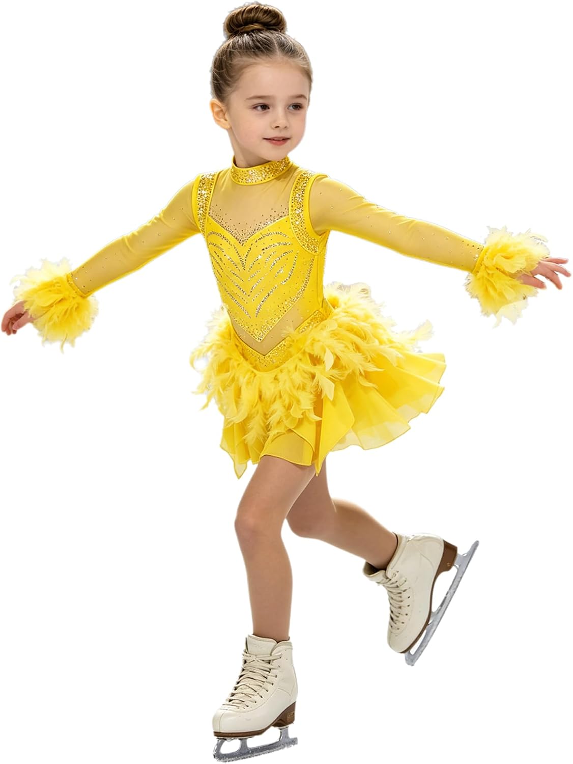 Dance Wear for Kids Girls Figure Ice Skating Dress