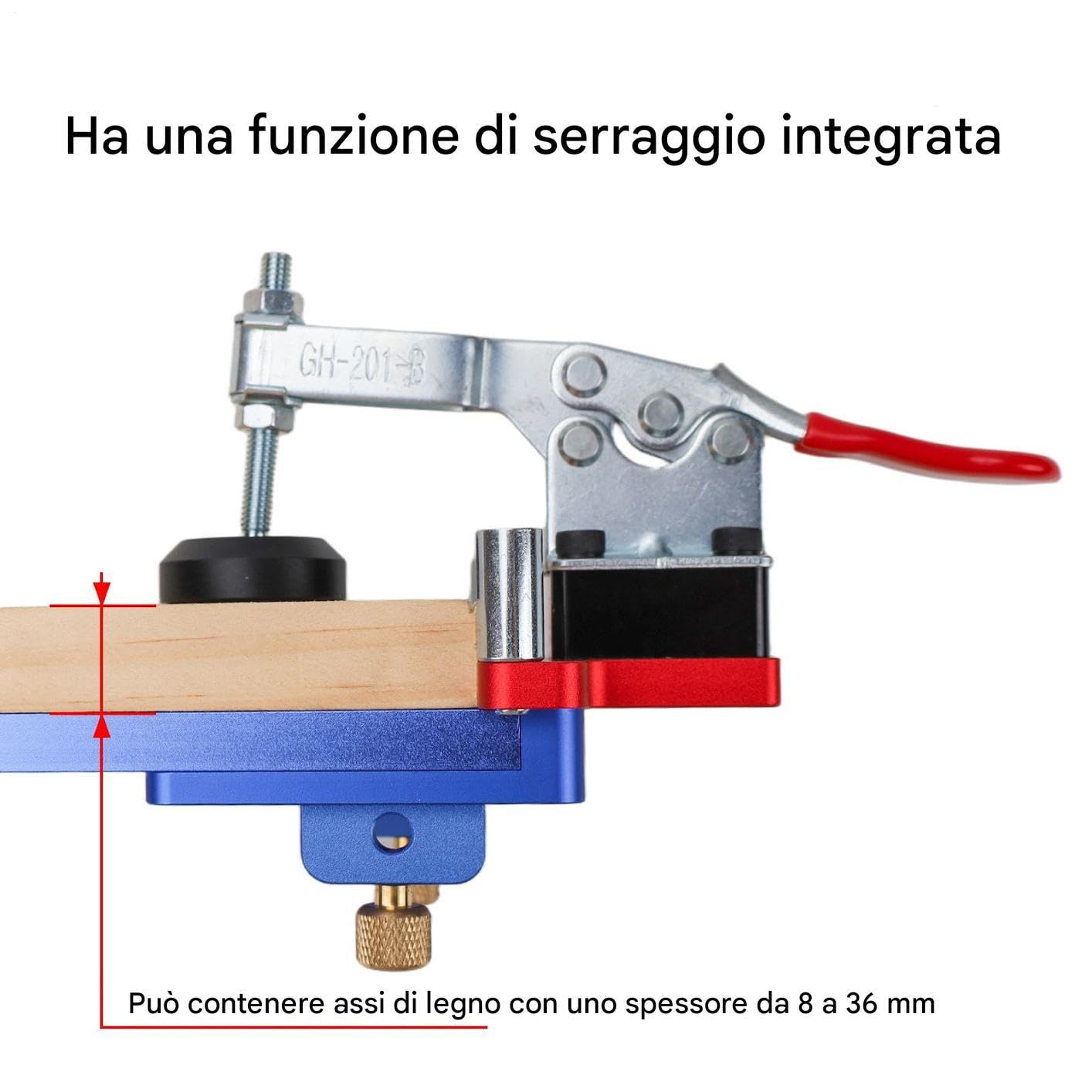 Dima Ferramenta Da Armadio Attrezzi da falegnameria antiscivolo | Maschera Installazione Ferramenta Morsetto Cassetti Falegnami carpentieri bagno mobile scrivania officina cas