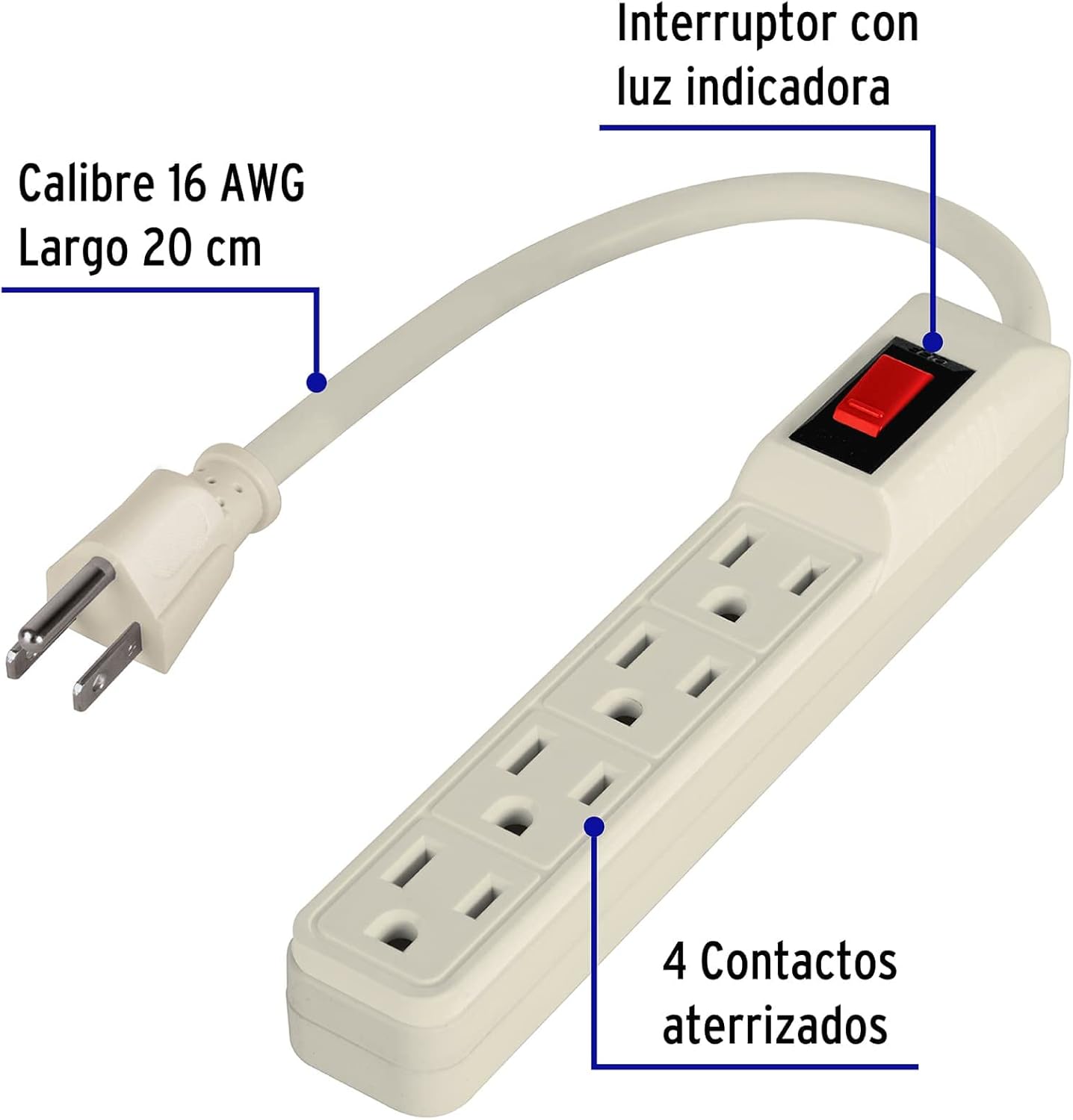 economic Strip, 4 inputs, 16 AWG