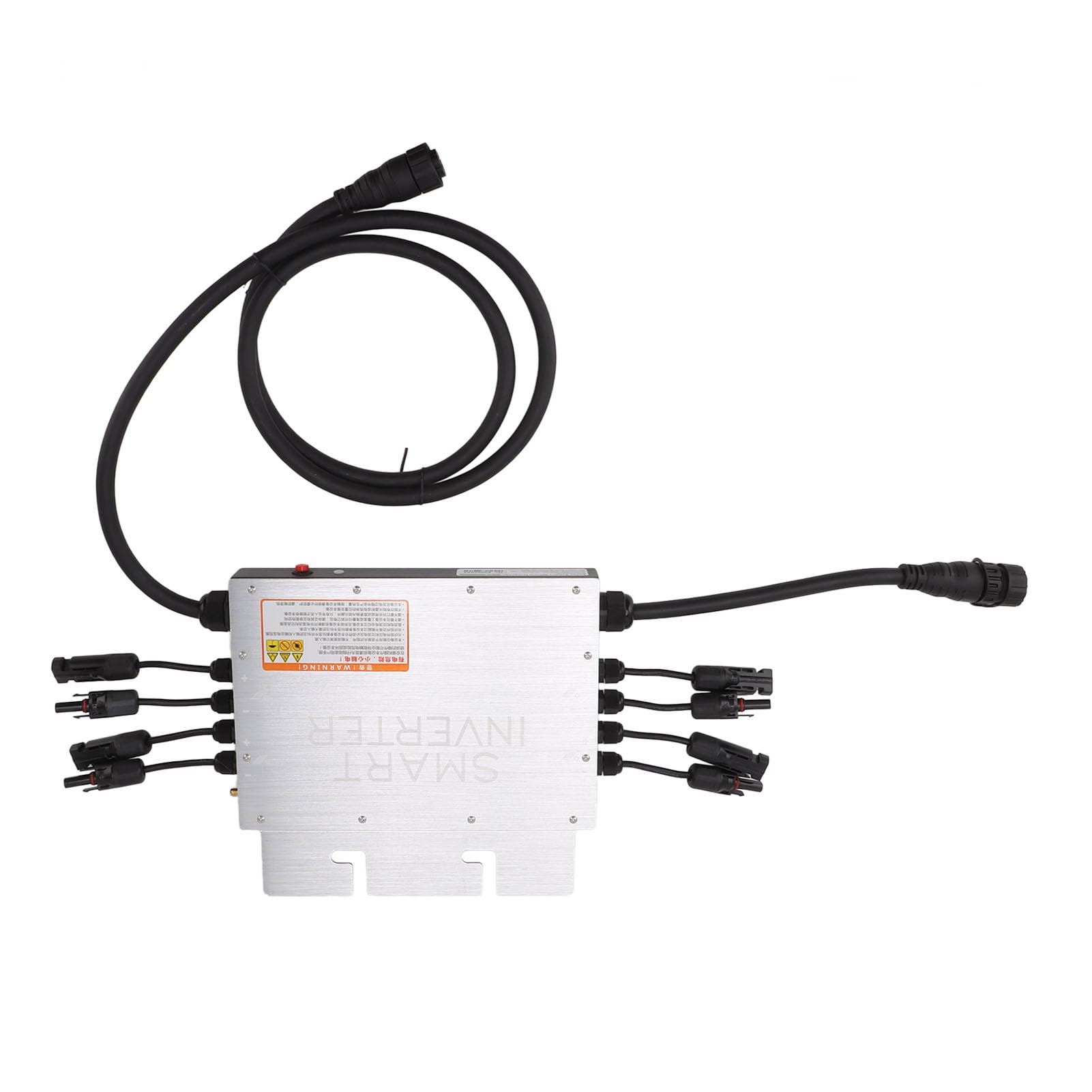 KUIDAMOS Inversor Solar de 1200 W, Microinversor WiFi Compacto para Generación de Energía Optimizada de Conexión a Red en Sistemas Residenciales de Aluminio