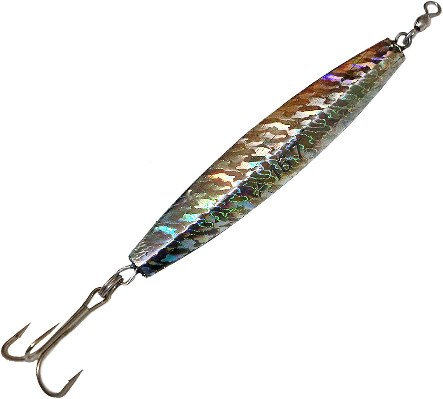 16oz Diamond Jig Mylar Holographic Laser jigs with a Treble Hook
