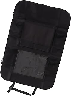 Organizador do Banco Traseiro do Carro, Protetor de Encosto do Banco Kick Mat Viagem Organizador do Banco Traseiro do Carro Com Suporte para Tablet Vários Bolsos de Armazenamento