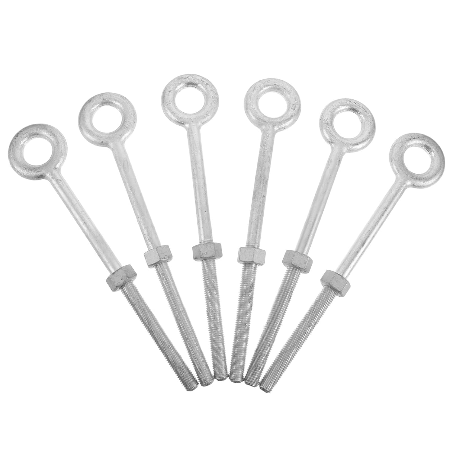 COLLBATH 6pcs Expansion Eye Bolt - Heavy Duty Concrete Wall Anchor Screws - Expansion Eyebolt Fixings Lifting Eye Bolts for Brick DIY and Industrial Use