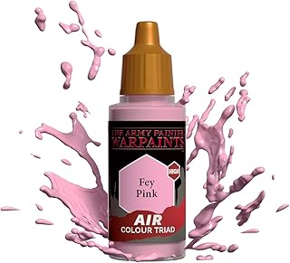 The Army Painter Warpaints Air Fey Pink - Non-Toxic Water Based Airbrush paint – acrylic paint and primer for Tabletop Roleplaying, Boardgames, and Wargames Miniature Model Painting