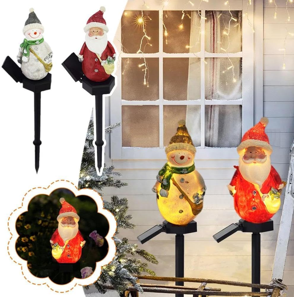 Amazon.co.jp: ソーラーガーデンライト かわいい サンタ