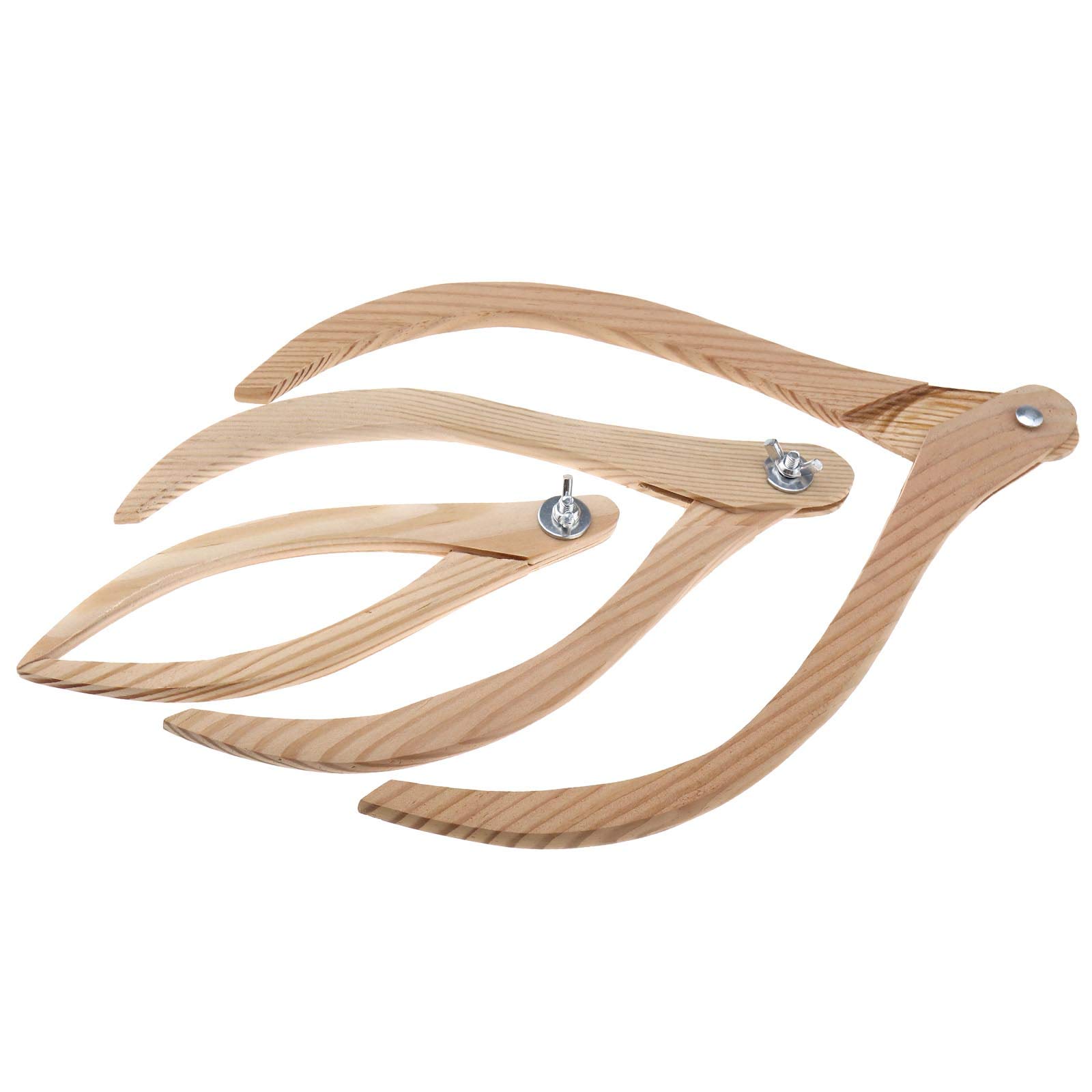 SING F LTD 3PCS 8 10 12 Inch Wood Calipers Ranging Calipers Sculpture Ceramic Measuring Tool for Pottery Sculpture