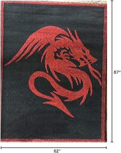 Miniatura 2 de Diseño de alfombra estilo dragón 133 (5 pies 2 pulgadas x 7 pies 3 pulgadas)