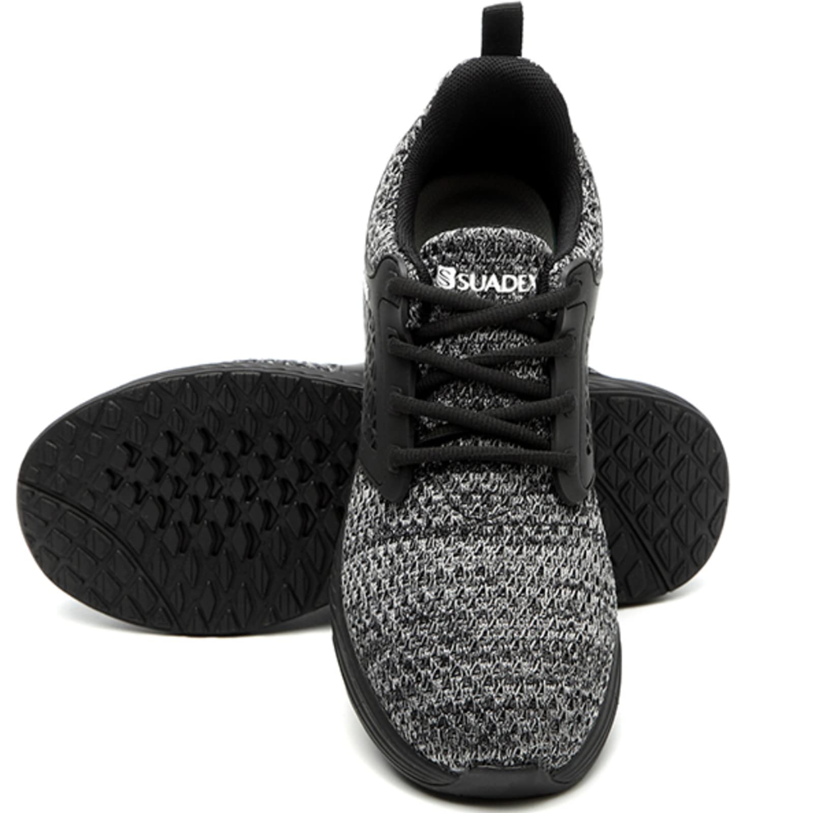 SUADEX Steel Toe Sneakers for Men Women Indestructible Work Shoes Lightweight Comfortable Safety Sneakers Slip-Resistant Composite Toe Shoes for Construction