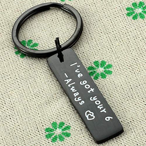 Kivosliviz Officer Gifts: I Got Your 6 Police Wife Keychain Law Enforcement Gifts for Him2