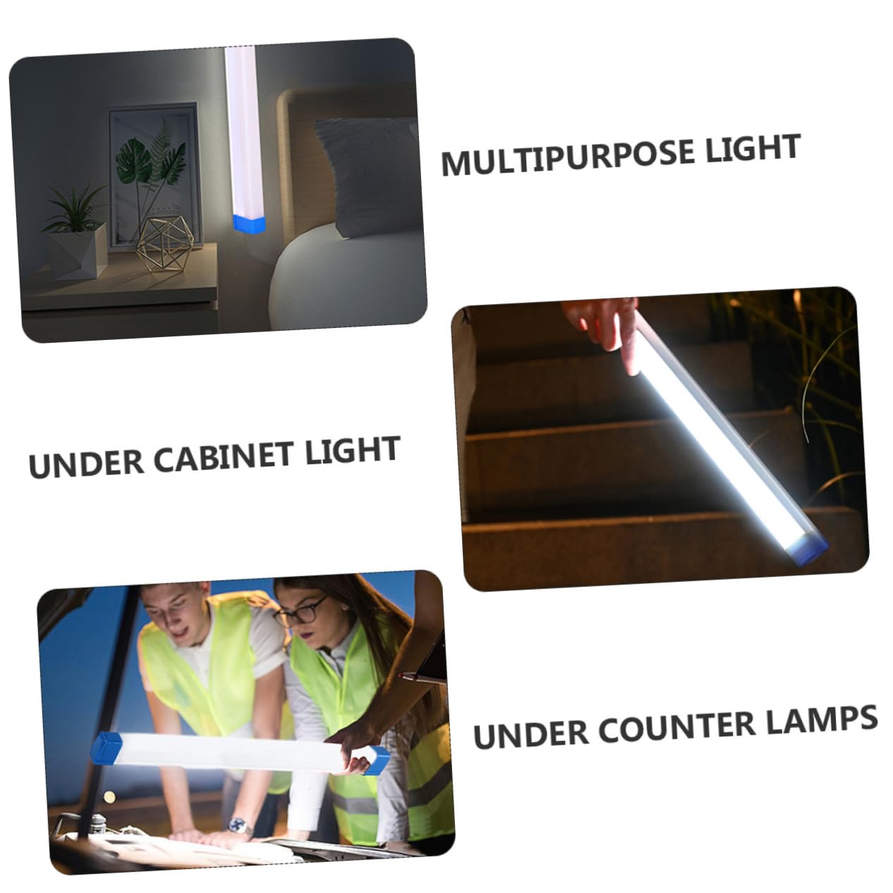 Luces LED USB Recargables para Armario y Cocina, 20w, 17 Cm, 3 Niveles de Brillo, Luz Inalámbrica Multiusos para Emergencia y Uso Doméstico, Paquete de 2 Unidades