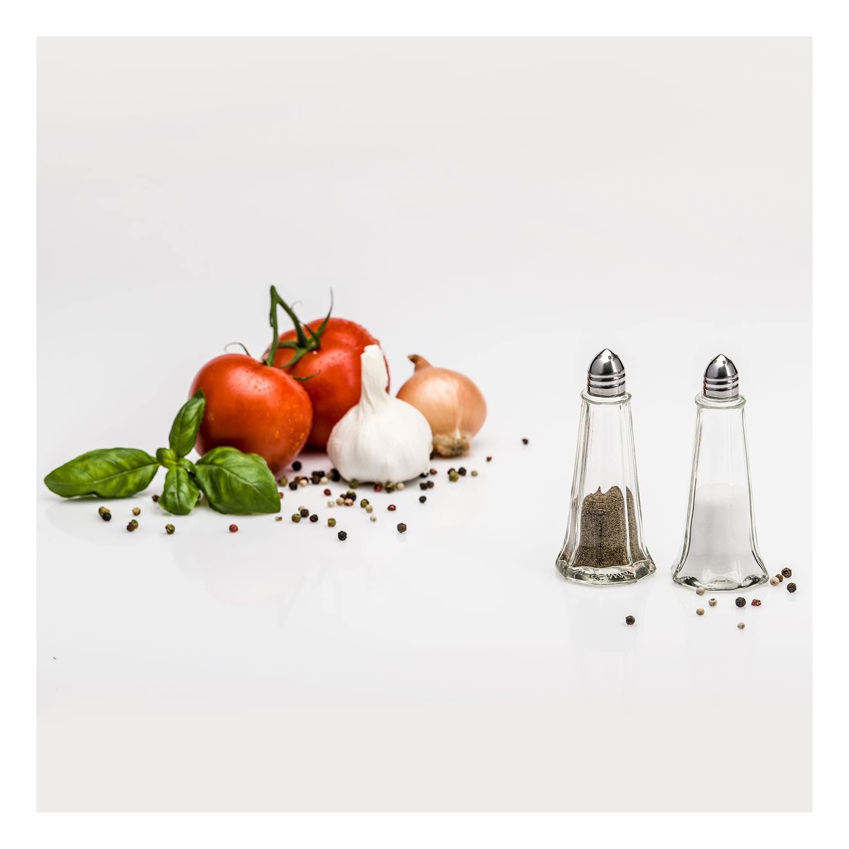 Westmark Zestaw: Pieprzniczka i solniczka, 2 elementy, Pojemność: 40 ml każdy, Szkło/Stal nierdzewna, New York, Srebrny/Przezroczysty, 65262270