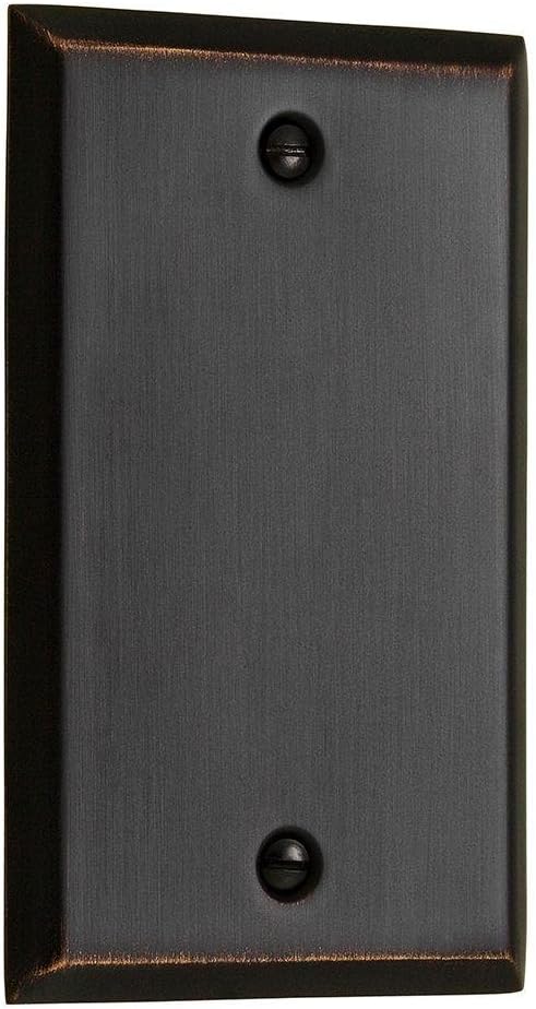 Baldwin 4750.112.CD Classic Square Beveled Edge Single Box Cover, Venetian Bronze